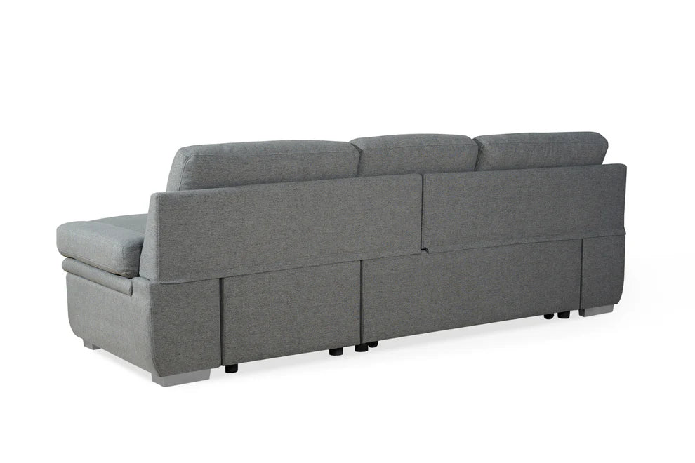 Avalon Grey Universal Corner Sofa Bed with Storage - Luminex FurnitureSofasastra_grey_universal