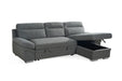 Avalon Grey Universal Corner Sofa Bed with Storage - Luminex FurnitureSofasastra_grey_universal