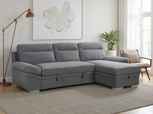 Avalon Grey Universal Corner Sofa Bed with Storage - Luminex FurnitureSofasastra_grey_universal