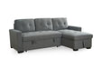 Aveline Grey Universal Corner Sofa Bed – Chenille Fabric - Luminex FurnitureSofasalder_grey_universal