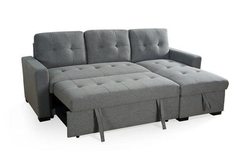 Aveline Grey Universal Corner Sofa Bed – Chenille Fabric - Luminex FurnitureSofasalder_grey_universal