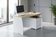 Avento White & Oak Effect Large Office Desk - Luminex FurnitureDesk3256