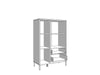 Averra Artisan Oak & Black Low Display Cabinet - Luminex FurnitureDrinks Cabinet, Living, Dining3444