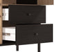 Averra Artisan Oak & Black Low Display Cabinet - Luminex FurnitureDrinks Cabinet, Living, Dining3444