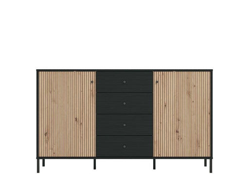 Averra Artisan Oak & Black Sideboard - Luminex FurnitureSideboard3423