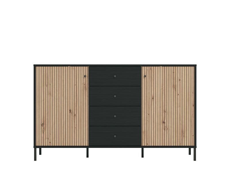 Averra Artisan Oak & Black Sideboard - Luminex FurnitureSideboard3423