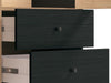 Averra Artisan Oak & Black Tall Display Cabinet - Luminex FurnitureDrinks Cabinet, Living, Dining3436