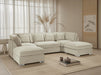Balmoral Beige U - Shape Corner Sofa – Plush Velvet, 7 Seater - Luminex FurnitureSofasbelgravia_sofa_beige_u_shape_corner