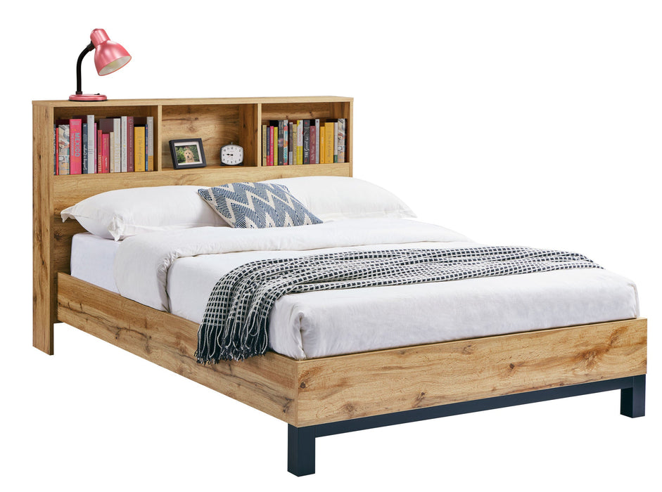Bayswater Bookcase Headboard Bed - Luminex FurnitureWooden BedsBAL208