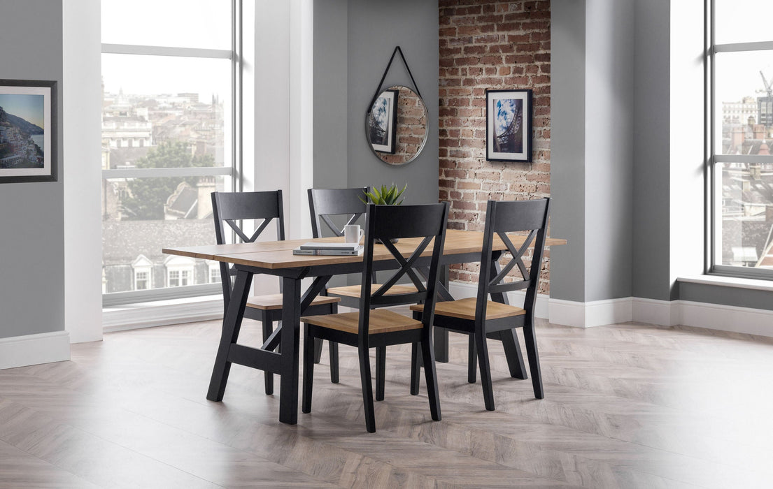 Beatrice Cross Back Dining Chairs – Set of 2 - Luminex FurnitureChairsHOC101