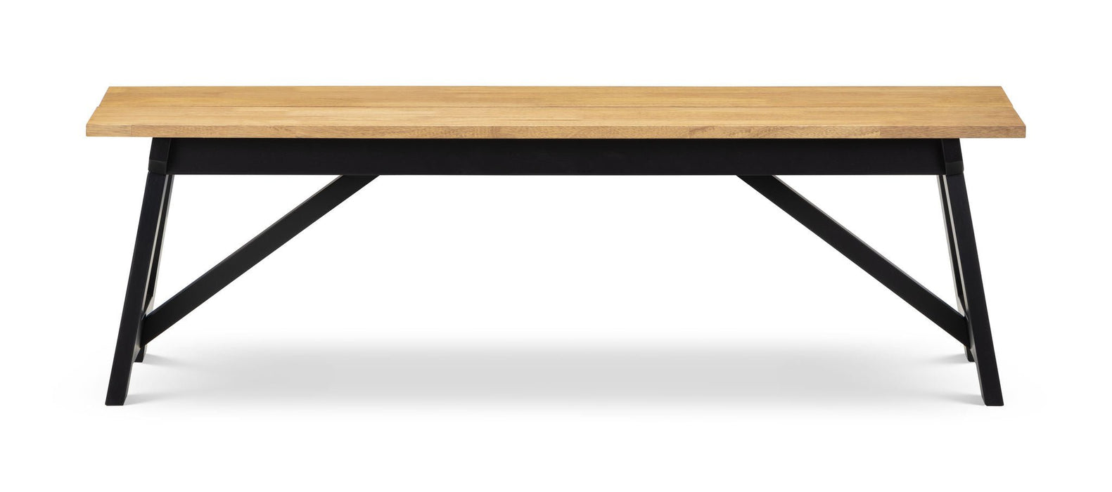 Beatrice Dining Bench Black/Oak - Luminex FurnitureBench SeatHOC003