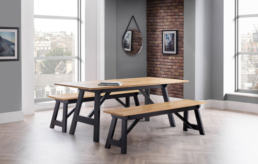 Beatrice Dining Table Black/Oak - Luminex FurnitureDining TableHOC001