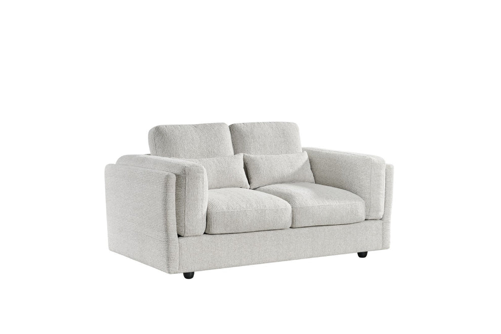 Bellagio Beige 2 Seater Sofa – Chenille Fabric - Luminex FurnitureSofasbari_sofa_beige_2_seater