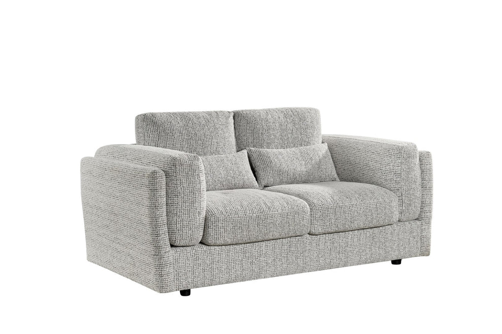 Bellagio Grey 2 Seater Sofa – Chenille - Luminex FurnitureSofasbari_sofa_grey_2_seater
