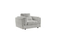 Bellagio Grey Chenille Fabric Armchair – Chenille - Luminex FurnitureOccasional Chairsbari_sofa_grey_armchair