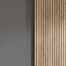 Bellagio Light Oak & Dark Grey Sliding Wardrobe with Mirror - Luminex FurnitureWardrobeBER002
