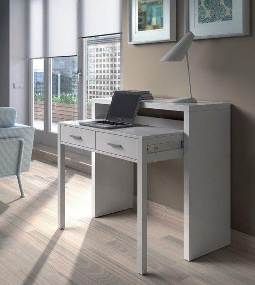 Bellano Arctic White Extending Desk - Luminex FurnitureDesk2503