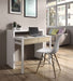 Bellano Arctic White & Oak Effect Extending Desk / Dressing Table - Luminex FurnitureDesk2647