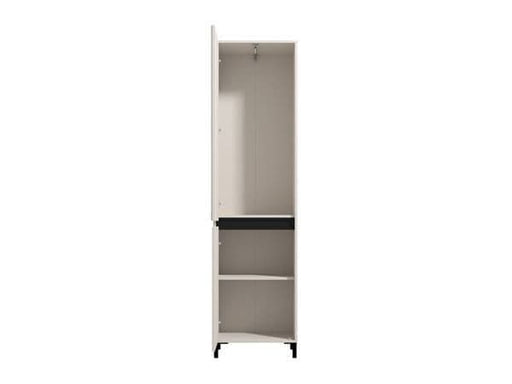 Bellvera Cashmere Taupe Slim Hallway Wardrobe - Luminex FurnitureWardrobe3458