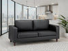 Belvedere Black 3 Seater Sofa – Modern Faux Leather - Luminex FurnitureSofasbox_sofa_black_3_seater