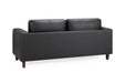Belvedere Black 3 Seater Sofa – Modern Faux Leather - Luminex FurnitureSofasbox_sofa_black_3_seater