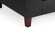 Belvedere Black 3+2 Sofa Set – Modern Faux Leather - Luminex FurnitureSofasbox_sofa_black_3_2_set