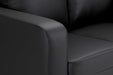 Belvedere Black 3+2 Sofa Set – Modern Faux Leather - Luminex FurnitureSofasbox_sofa_black_3_2_set