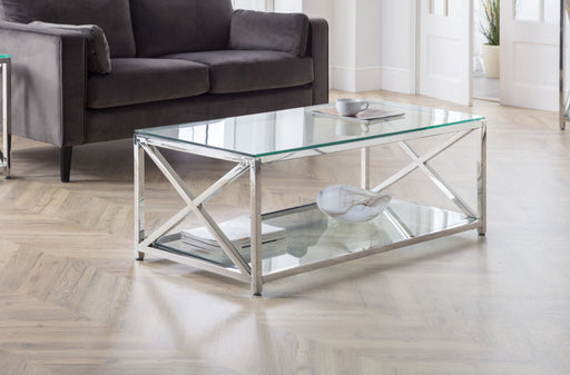 Bianca Coffee Table in Gold or Silver - Luminex FurnitureCoffee TableMIA102