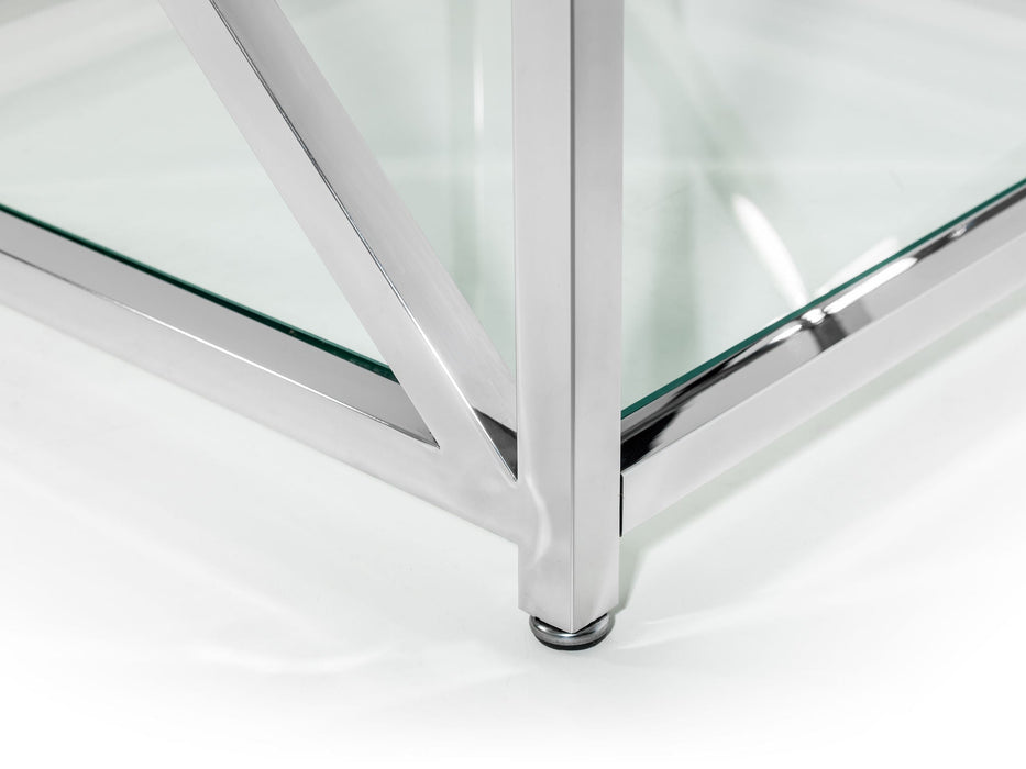 Bianca Lamp Table - Silver - Luminex FurnitureLamp TableMIA103