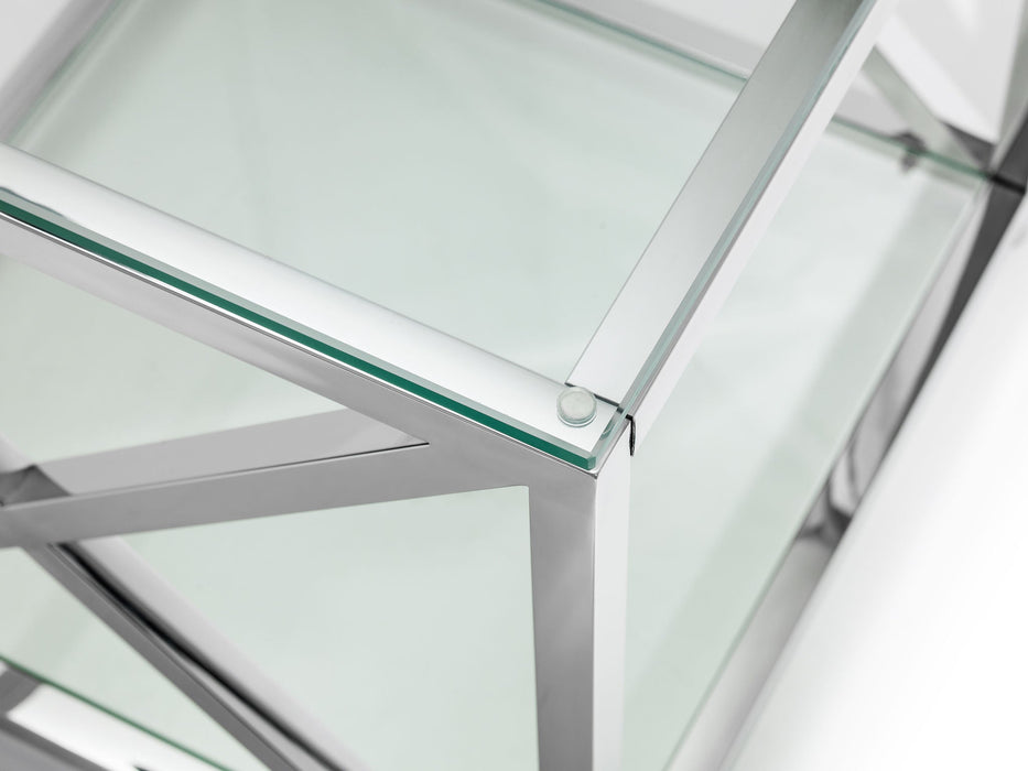 Bianca Lamp Table - Silver - Luminex FurnitureLamp TableMIA103