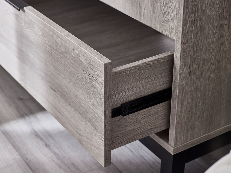 Blake 2 Door 1 Drawer Wardrobe - Grey Oak - Luminex FurnitureWardrobeBAL106