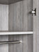 Blake 2 Door 1 Drawer Wardrobe - Grey Oak - Luminex FurnitureWardrobeBAL106