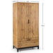 Blake 2 Door 1 Drawer Wardrobe - Light Oak - Luminex FurnitureWardrobeBAL206