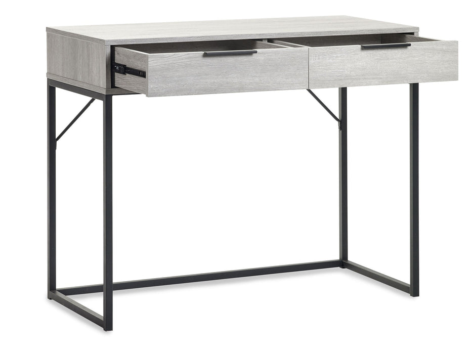 Blake 2 Drawer Dressing Table/Desk - Grey Oak - Luminex FurnitureDressing TableBAL105