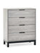 Blake 4 Drawer Chest – Grey Oak - Luminex FurnitureChest of drawersBAL103
