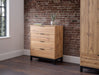 Blake 4 Drawer Chest – Oak - Luminex FurnitureChest of drawersBAL203