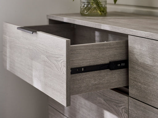 Blake 6 Drawer Wide Chest - Grey Oak - Luminex FurnitureChest of drawersBAL104