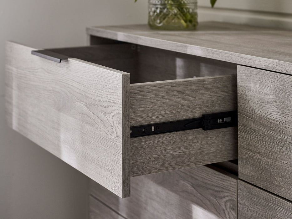 Blake 6 Drawer Wide Chest - Grey Oak - Luminex FurnitureChest of drawersBAL104