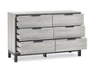 Blake 6 Drawer Wide Chest - Grey Oak - Luminex FurnitureChest of drawersBAL104
