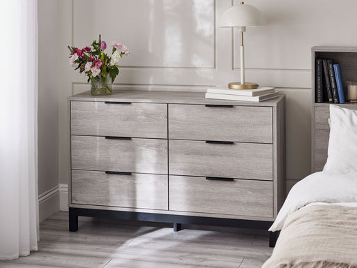 Blake 6 Drawer Wide Chest - Grey Oak - Luminex FurnitureChest of drawersBAL104