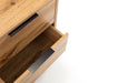 Blake Oak & Black 2 Drawer Bedside Table - Luminex FurnitureBedside TableBAL202