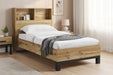 Blake Oak Bookcase Headboard Bed Frame - Luminex FurnitureWooden BedsBAL207