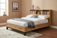 Blake Oak Bookcase Headboard Bed Frame - Luminex FurnitureWooden BedsBAL208