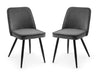 Blanca Velvet Dining Chairs – Set of 2 - Luminex FurnitureChairsBUR003