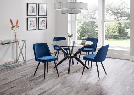 Blanca Velvet Dining Chairs – Set of 2 - Luminex FurnitureChairsBUR003