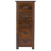 Boston 5 Drawer Narrow Chest – Dark Brown - LuminexFurnitureChest of DrawersBT217