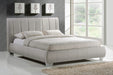 Braunston Bed – Sand Fabric Upholstered Frame - Luminex FurnitureBedBRAU46SAND