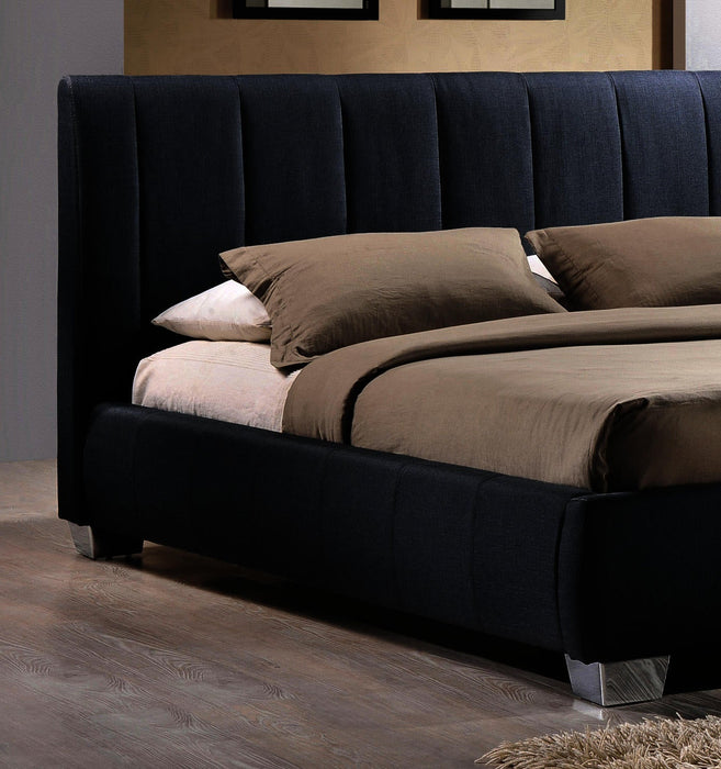 Braunston Grey Fabric Bed - Luminex FurnitureBedBRAU46GREY