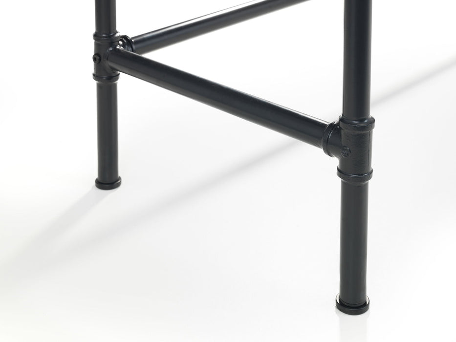 Braxden Desk – Mocha Elm & Black Industrial Pipe Frame - Luminex FurnitureDeskCAR501
