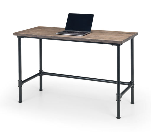 Braxden Desk – Mocha Elm & Black Industrial Pipe Frame - Luminex FurnitureDeskCAR501